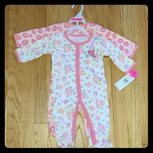 Betsey Johnson 2x Baby Onsies  100% cotton 6months